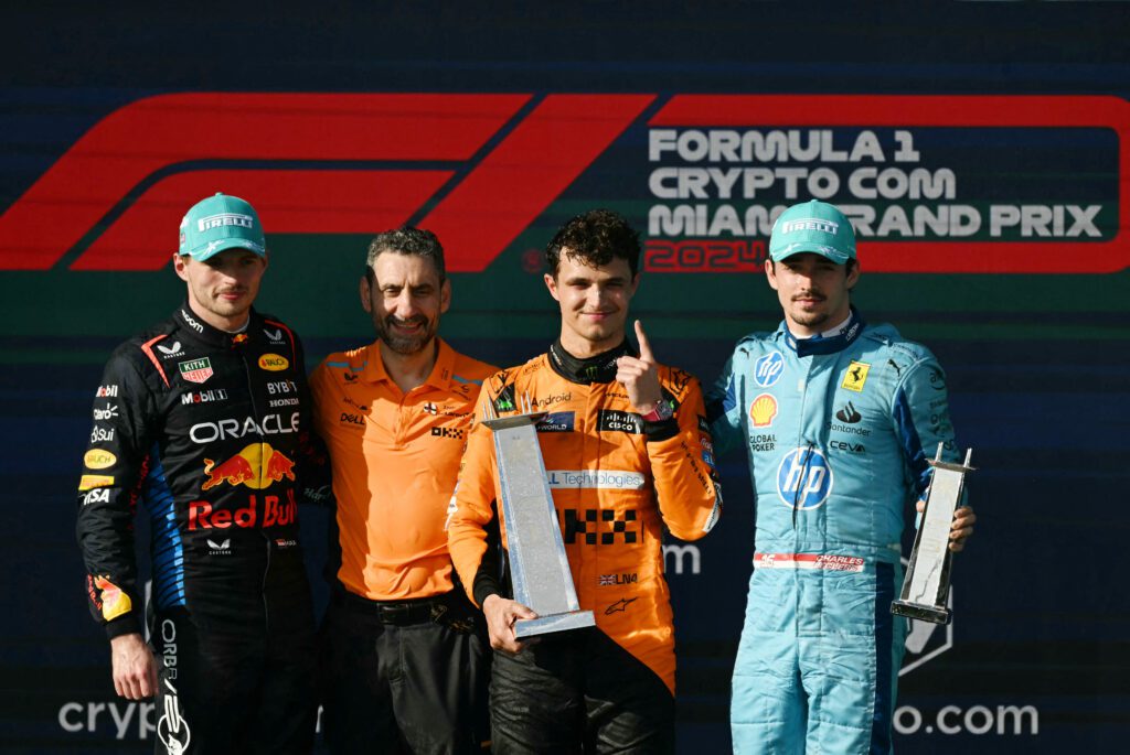 Lando Norris conquista su primera victoria en la F1 en el GP de Miami 2024 - Hispanic Sports Media