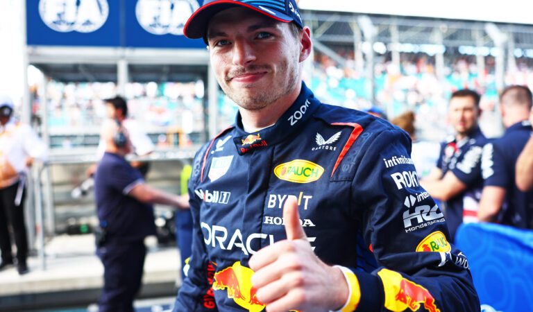 Max Verstappen saldrá desde la pole en la sprint del GP de Miami