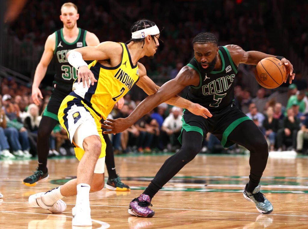 Jaylen Brown explota con 40 puntos: Celtics arriba 2-0 en la serie sobre Pacers 5 Finales de la NBA