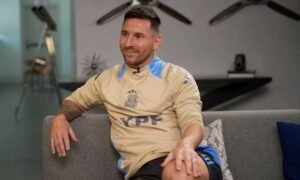 Lionel Messi en la entrevista con Infobae.