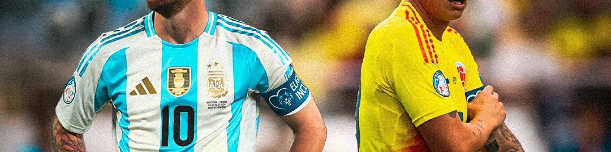 La Argentina de Lionel Messi contra la Colombia de James Rodríguez, final de Copa América 2024.