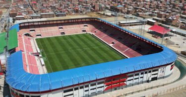 Estadio Municipal de El Alto, sede del Bolivia vs Venezuela de este jueves.