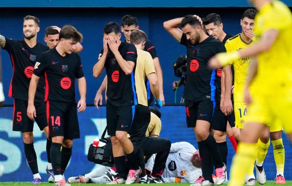 Lesión de Ter Stegen opacó gran triunfo del Barcelona 10 La lesión de Marc Ter Stegen.