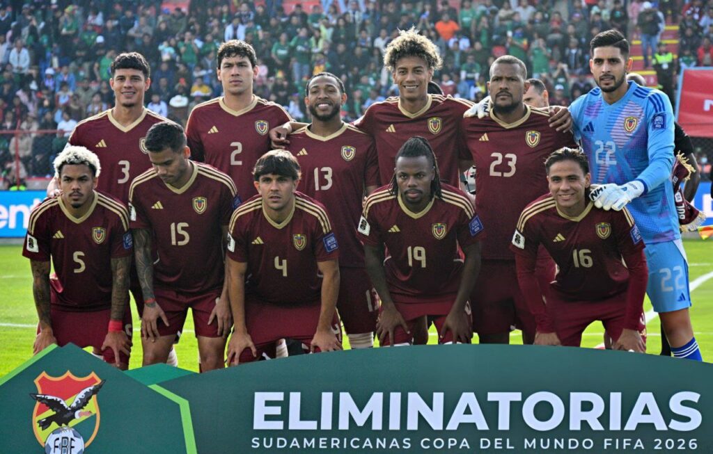 Venezuela antes del partido contra Bolivia.