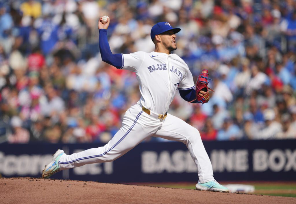 José Berríos en su apertura contra los Cardinals.