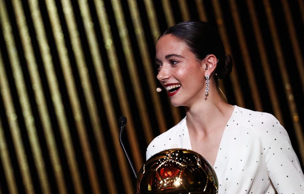 Aitana Bonmatí, ganadora del Balón de Oro femenino.