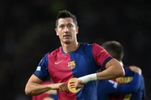 Robert Lewandowski marcó doblete con Barcelona ante Young Boys.