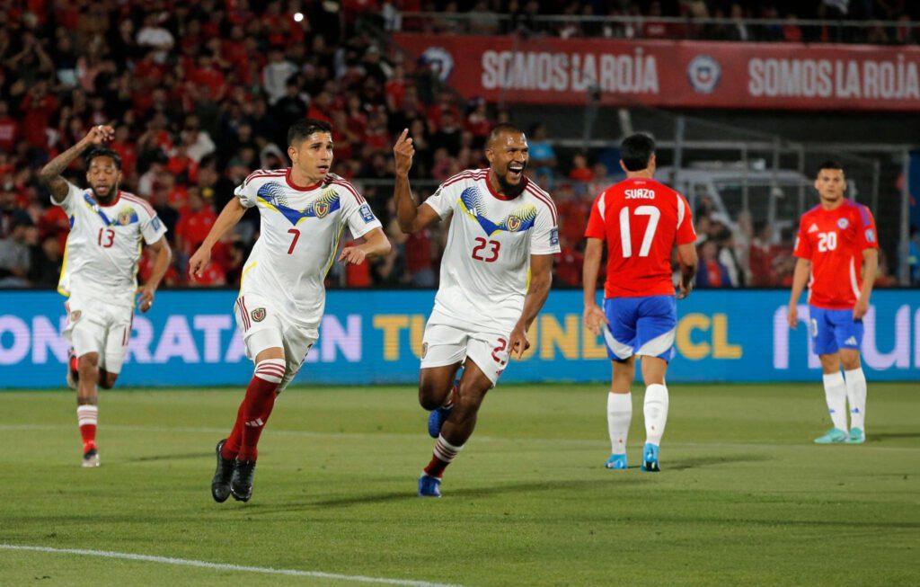 Salomón Rondón y Jefferson Savarino en la Vinotinto. 