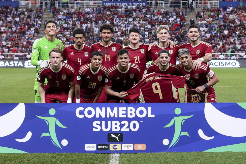 La selección sub 20 de Venezuela.