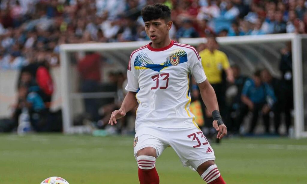 Kervin Andrade, figura de la selección sub 20 de Venezuela en el Sudamericano.