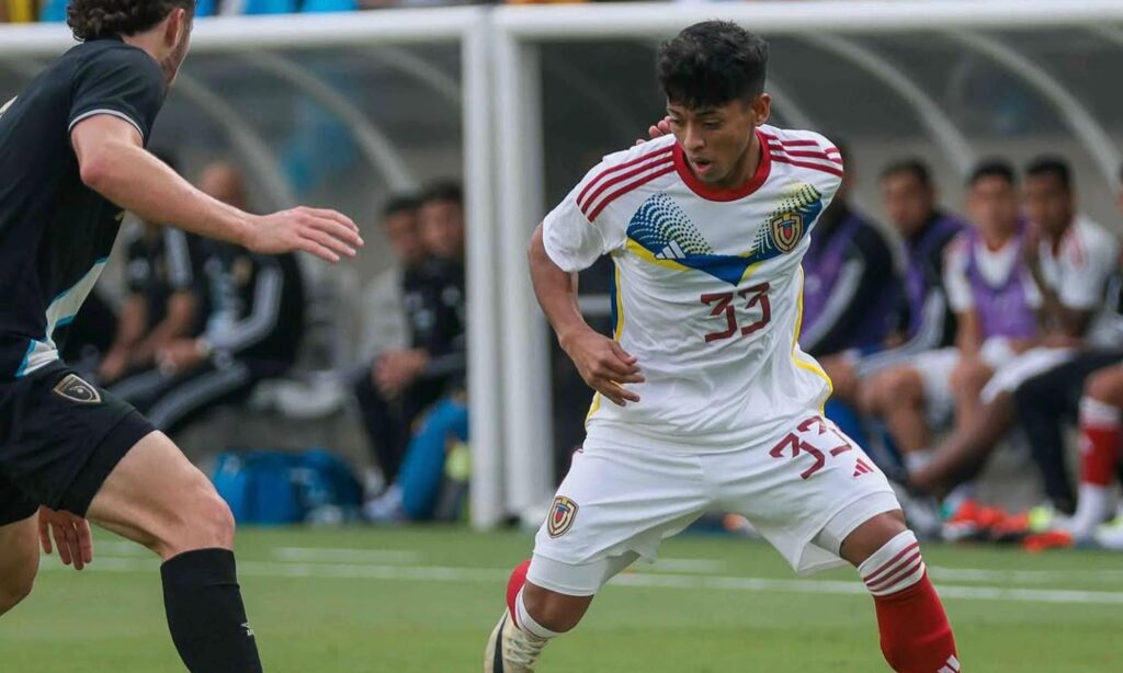 Kervin Andrade, figura de la selección sub 20 de Venezuela en el Sudamericano.