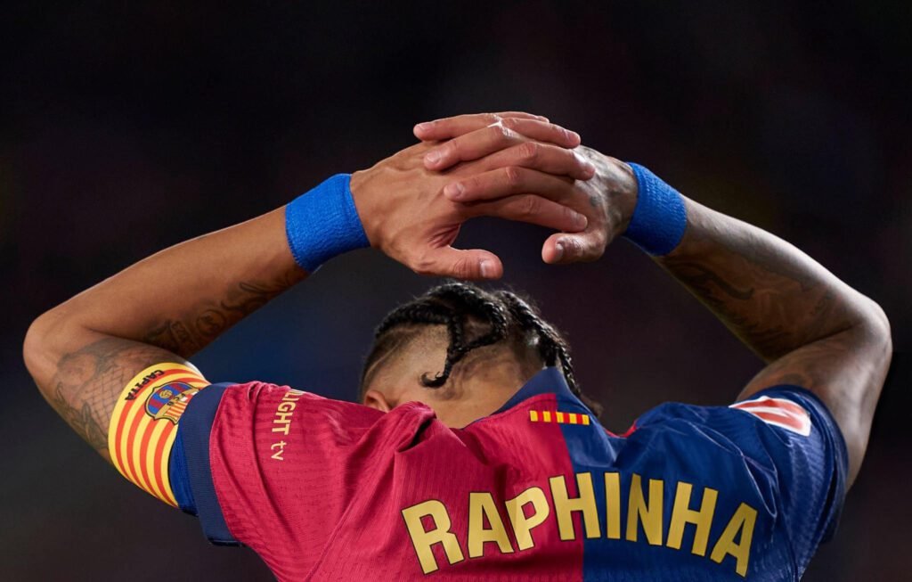 Raphinha, capitán del Barcelona.