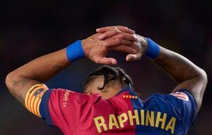 Raphinha, capitán del Barcelona.