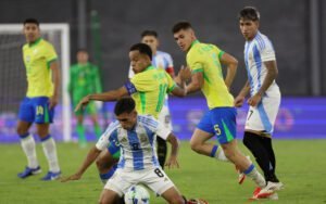 Brasil y Argentina igualaron a uno en la fecha 4 del Hexagonal final del Sudamericano sub 20.