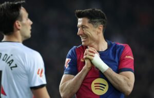 Robert Lewandowski llegó a 20 goles en La Liga.
