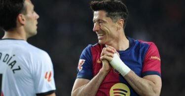 Robert Lewandowski llegó a 20 goles en La Liga.