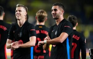 Dani Olmo y Ferran Torres, autores de los goles de Barcelona ante Las Palmas.