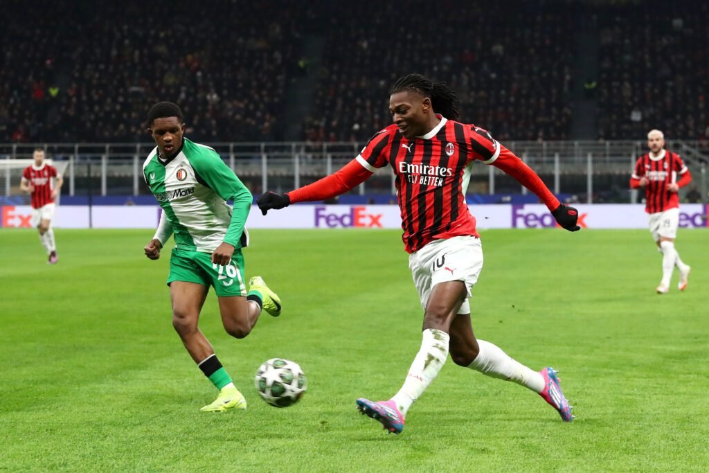 ac milan v feyenoord uefa champions league 2024 25 league knockout play off second leg