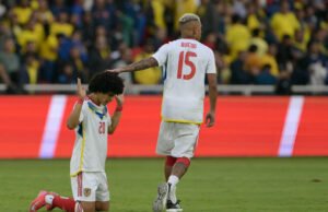 Eduard Bello y Jesús Bueno en el Ecuador vs Venezuela.