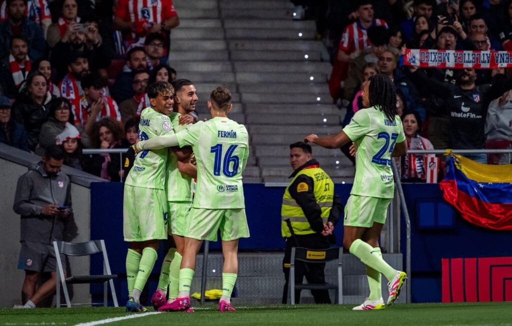 Ferran Torres marcó tras una gran habilitación de Lamine Yamal, para la victoria de Barcelona sobre Atlético.