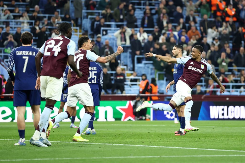 aston villa fc v paris saint germain uefa champions league 2024 25 quarter final second leg