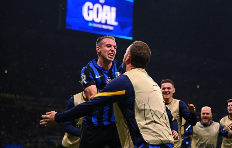 Davide Frattesi, autor del gol de la victoria del Inter 4-3 obre Barcelona.