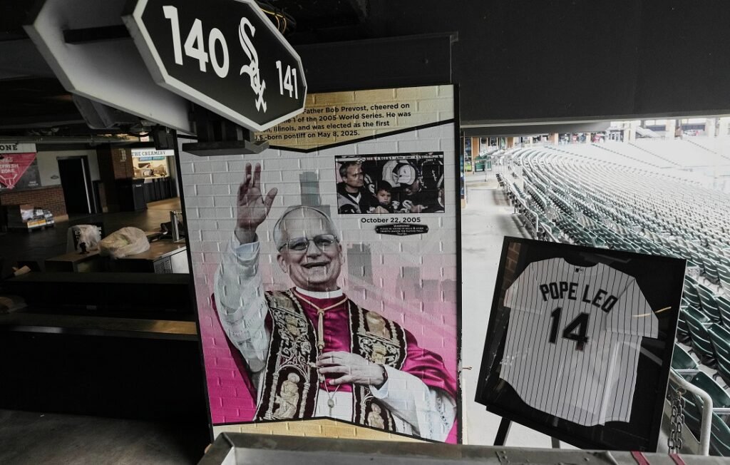 Medias Blancas de Chicago honraron a papa León XIV con emotiva imagen 1 León XIV