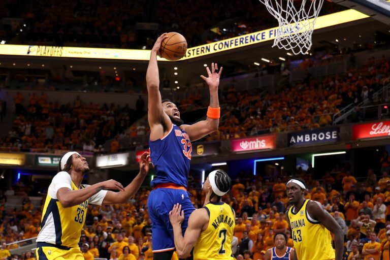 Towns fue la gran figura de Knicks en el Juego 3 ante Pacers