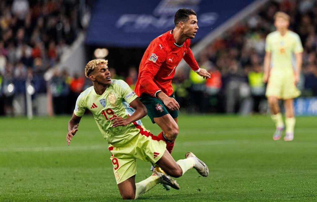 Cristiano le ganó el duelo a Lamine Yamal.
