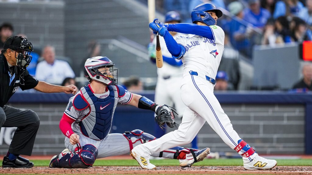 Andrés Giménez conecta jonrón en paliza de Azulejos a los Mellizos 7 Andrés Giménez