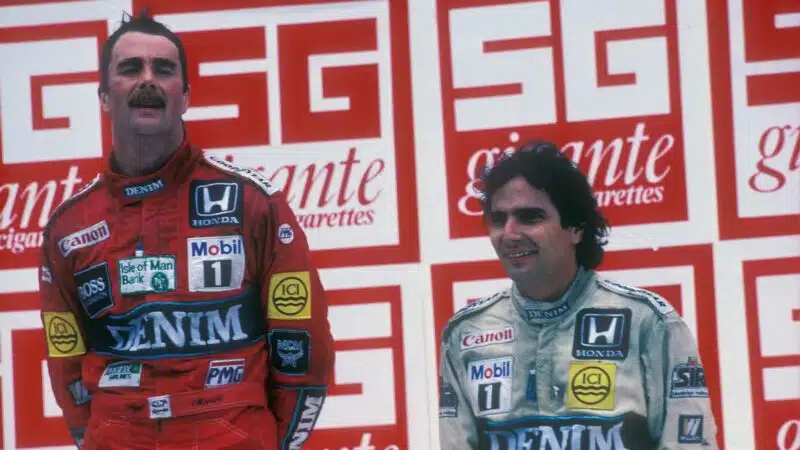 Top 10: Mejores rivalidades en la historia de la F1 14 Nigel Mansell Nelson Piquet 800x450 1