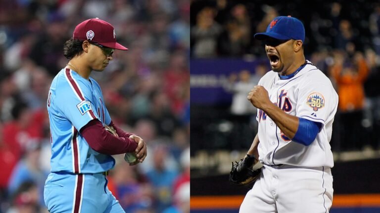 Jesús Luzardo y Johan Santana