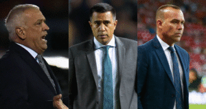 Richard Páez, César Farías y Rafael Dudamel.