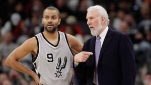 Tony Parker & Greg Popovich
