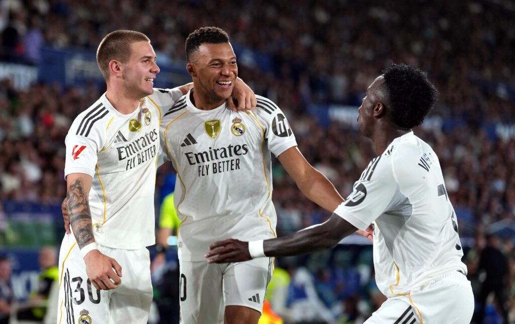 Mastantuono celebra su primer gol con Real Madrid en goleada ante el Levante 2 Mastantuono