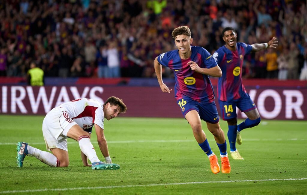 Barcelona 6-1 Olympiacos: goleada blaugrana pensando en El Clásico 4 Fermín marcó triplete en Champions League para el triunfo de Barcelona sobre Olympiacos 6-1.