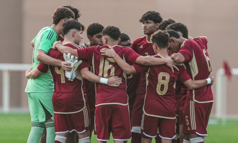 La selección sub 17 de Venezuela. Foto: FVF.