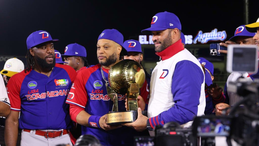 Albert Pujols levantando la Serie del Caribe