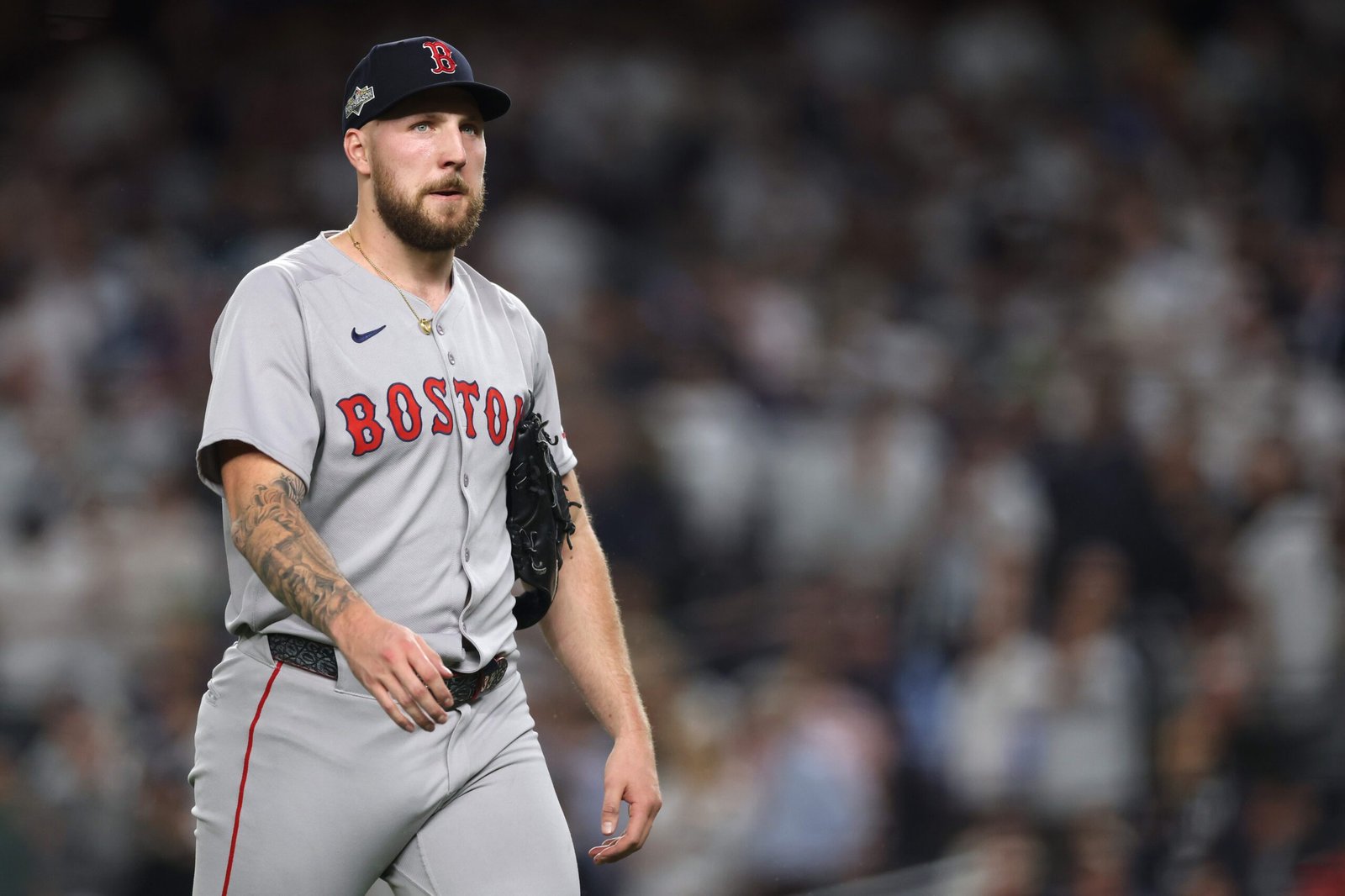 MLB: Garrett Crochet desconoce cuándo volverá a la rotación de Boston 3 Garrett Crochet #35 of the Medias Rojas de Boston
