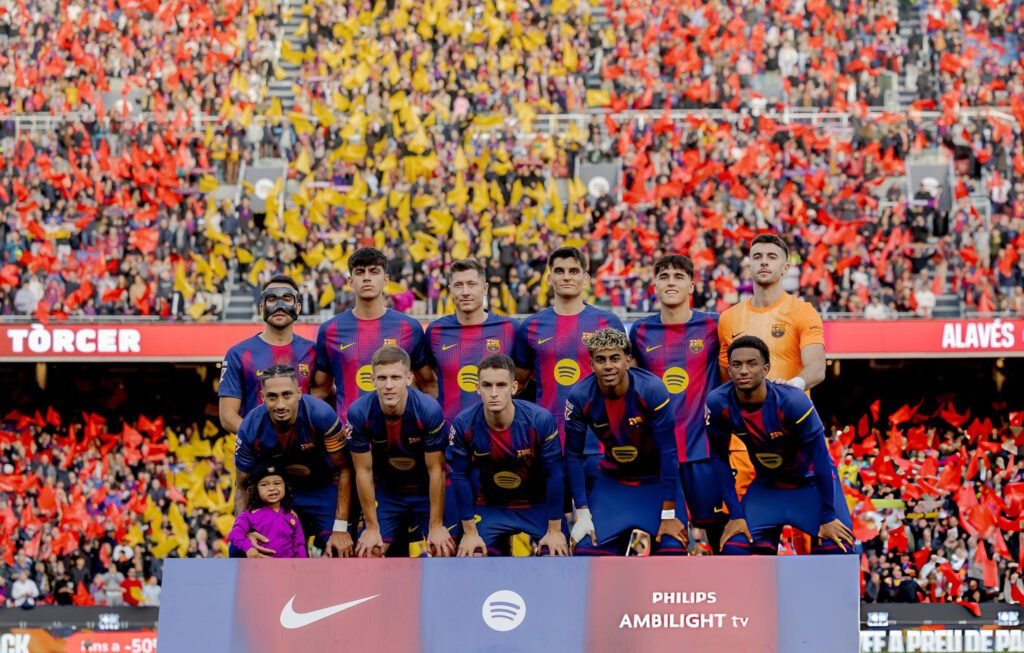 Olmo, Joan y Lamine llevan al Barcelona al liderato 1 Barcelona llegó a 34 puntos y es líder temporal de La Liga.