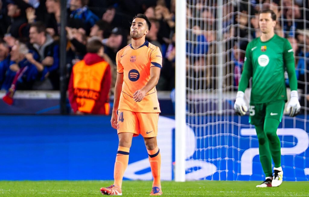 Brujas 3-3 Barcelona: Lamine Yamal evita el desastre en Champions 2 Eric García.