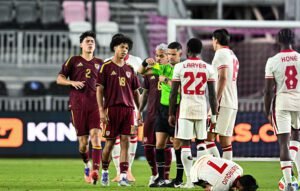 David Martínez, expulsado en el duelo de Venezuela contra Canadá.