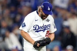 Clayton Kershaw de los Dodgers de Los Ángeles