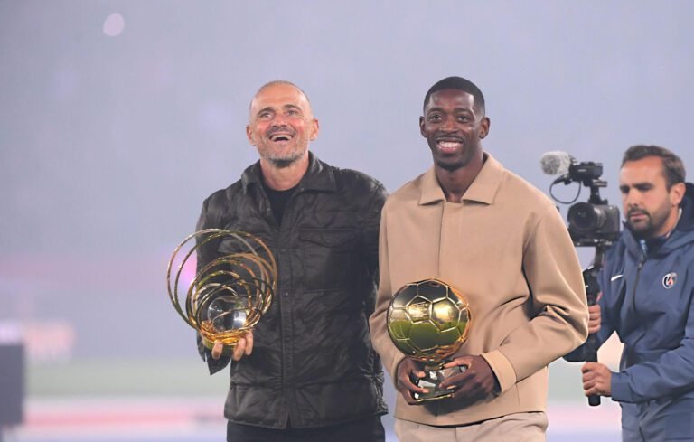 Luis Enrique y Ousmane Dembélé, artífices de la gloria de PSG en 2025.