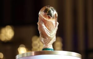 El trofeo de la Copa Mundial de la FIFA.