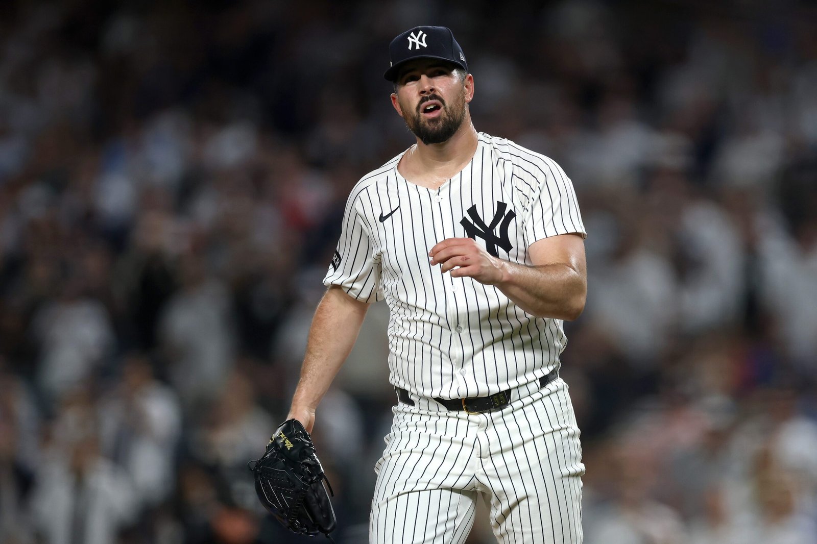 Carlos Rodón ve cerca su retorno a las Grandes Ligas 1 Carlos Rodón #55 of the Yankees de Nueva York