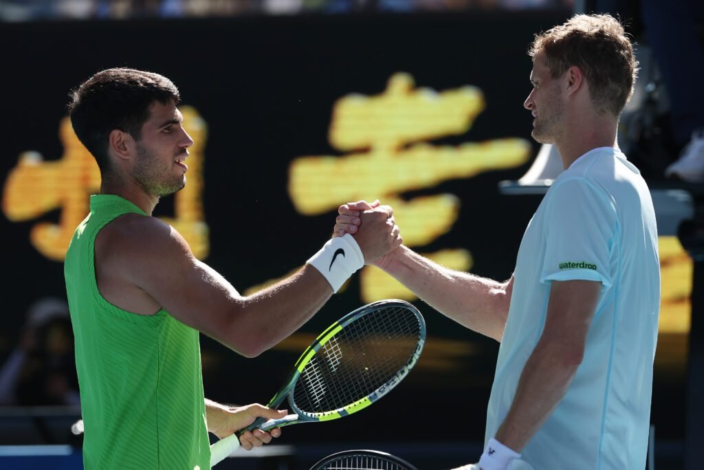 El hito que alcanzará Carlos Alcaraz en la tercera ronda del Abierto de Australia 1 Alcaraz