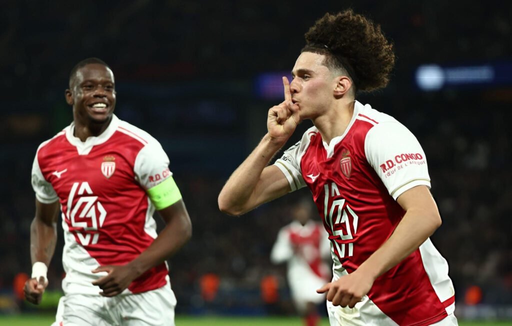PSG está en 8vos de Champions: el campeón eliminó al Mónaco 1 Akliouche marcó por Mónaco contra PSG.