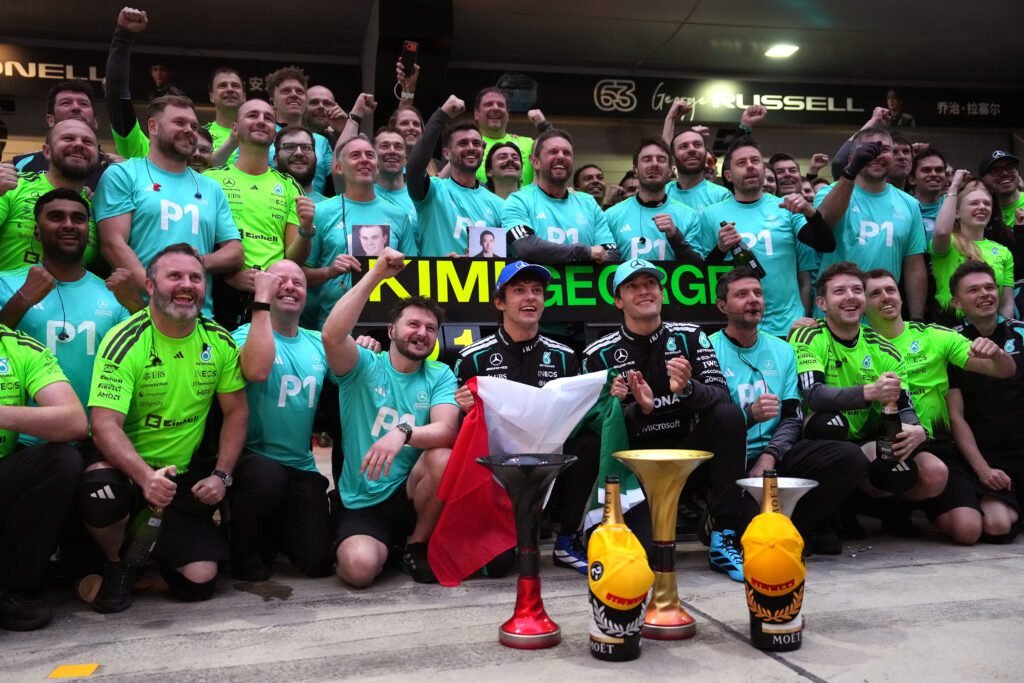 F1 2026: Posiciones del campeonato de pilotos y constructores tras China 2 F1