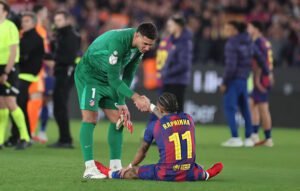 Home 21 Barcelona ganó 3-0 al Atlético de Madrid, pero fue insuficiente para la remontada en Copa del Rey.